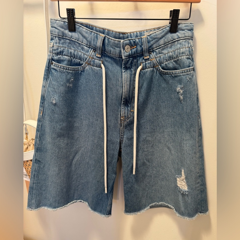 Stylish Blue Denim Woman’s Shorts